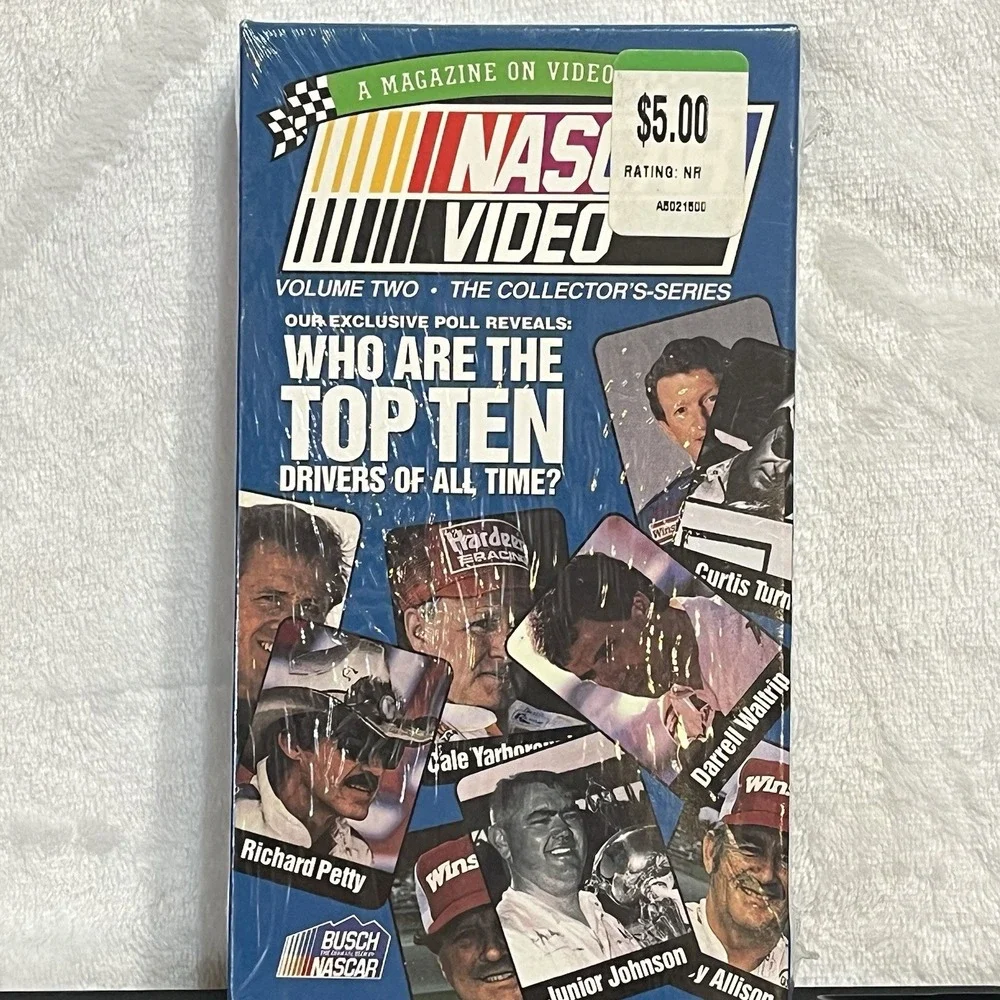 NASCAR Video VHS Who are the Top 10 Drivers of All Time? 1991 Petty New Sealed
